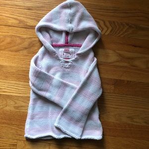 Gap kids 2t knit sweater w/ pink & white stripes